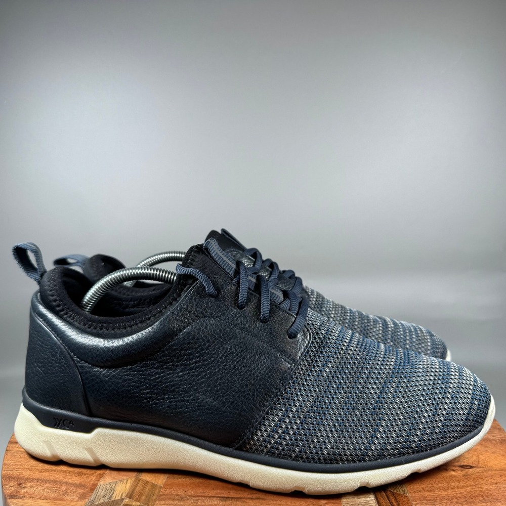 Johnston & Murphy Mens XC4 Prentiss Waterproof Knit Leather Shoes Navy 11M